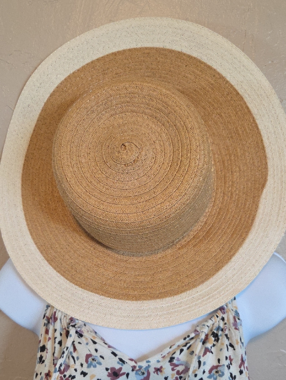 Wide Brim Straw Sun Hat in NaturalTan/ Beach/Summer/ One Size